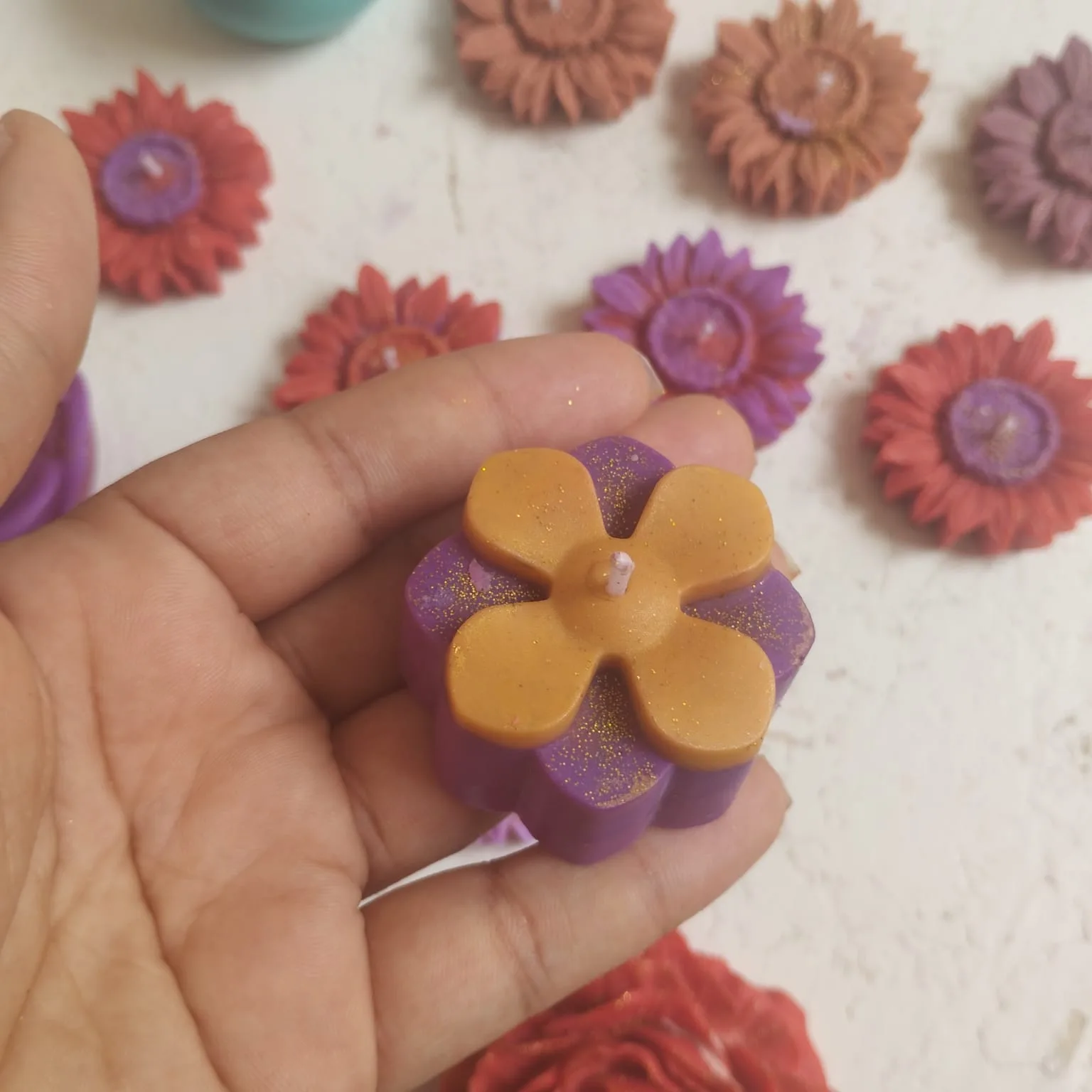 🌸 Vela Artesanal Flor de Cerezo ✨