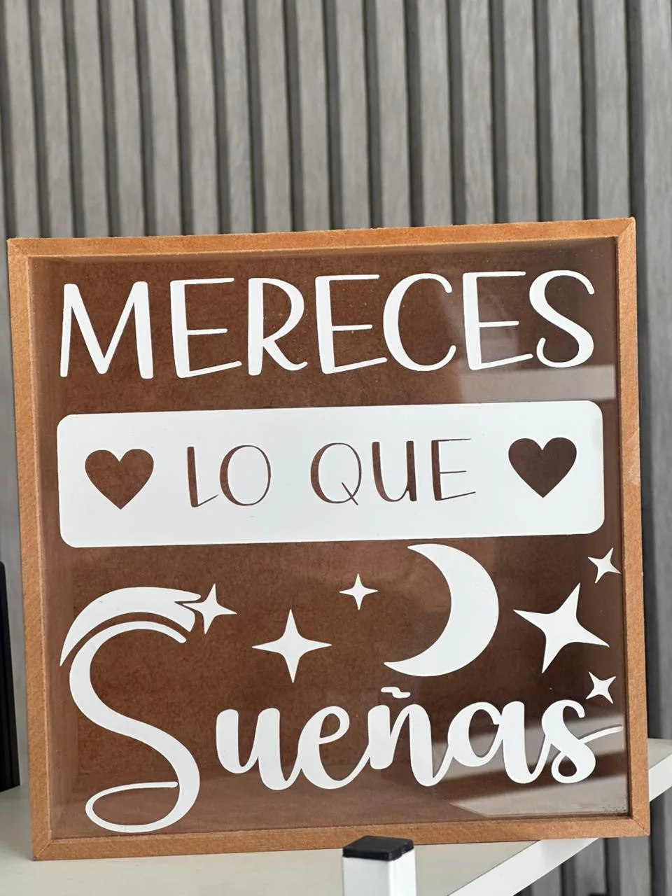 Alcancia de Madera con meta de ahorro
