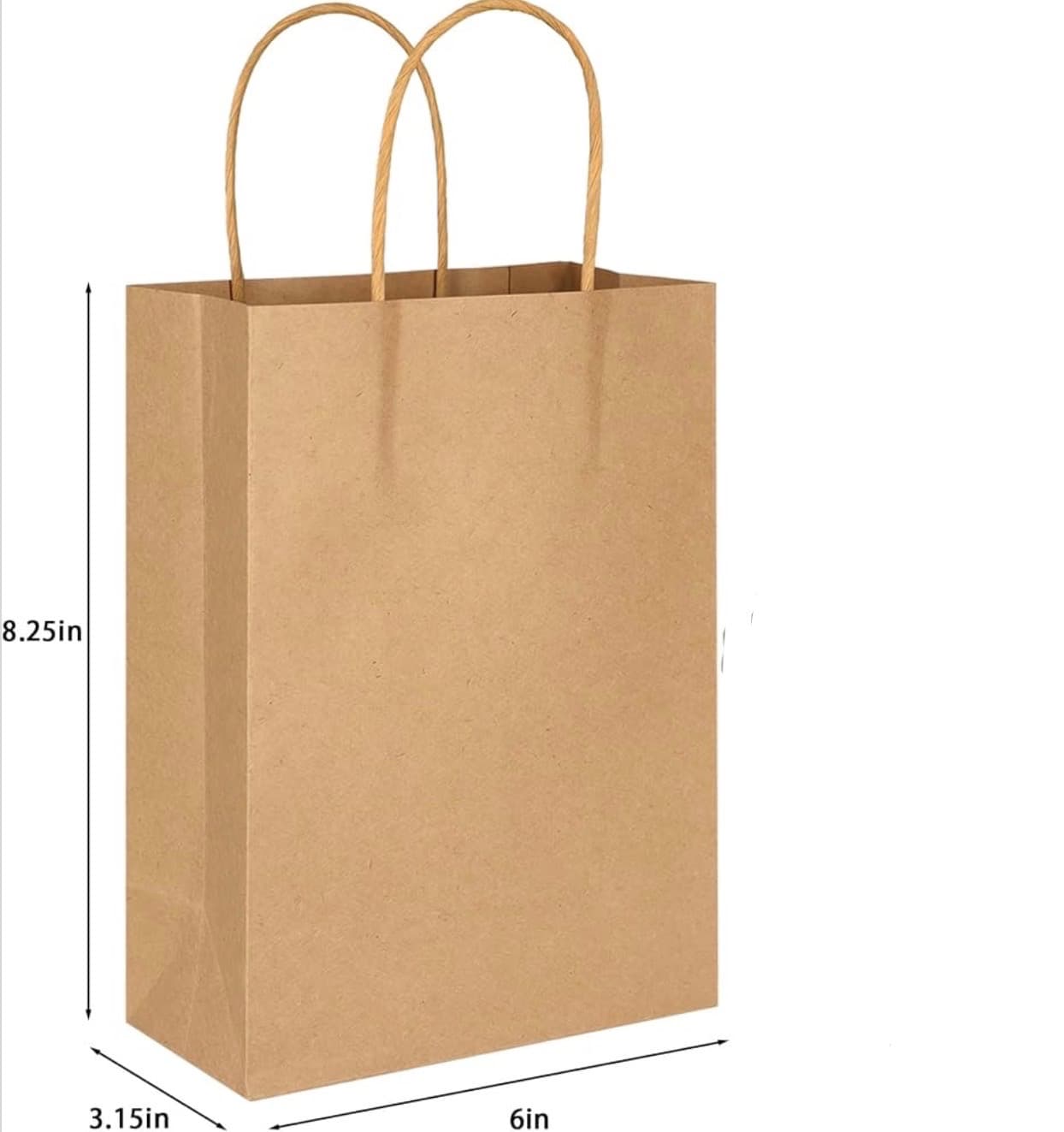 Shopping Kraft Marron