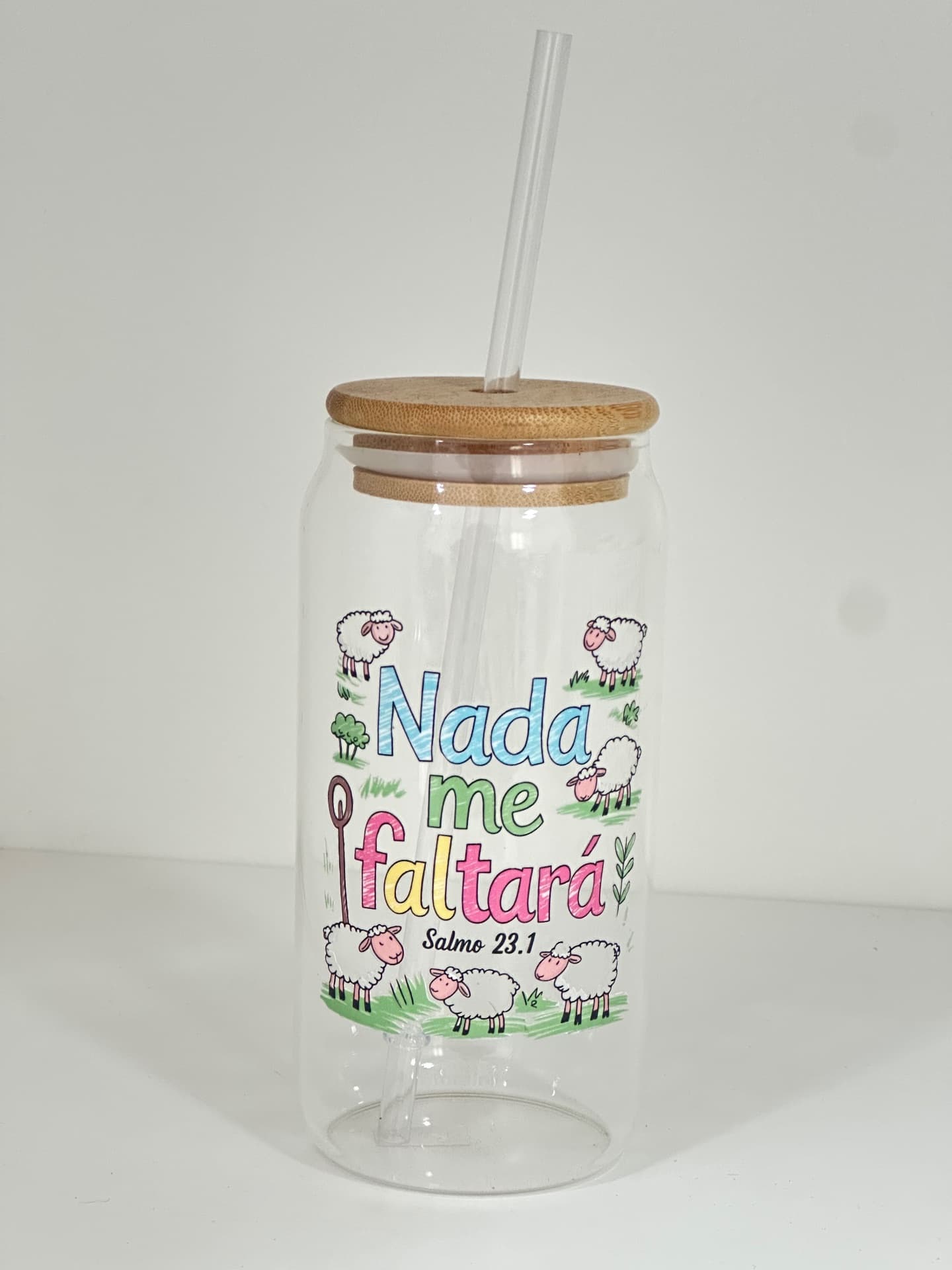 Vaso con tapa de Bambu