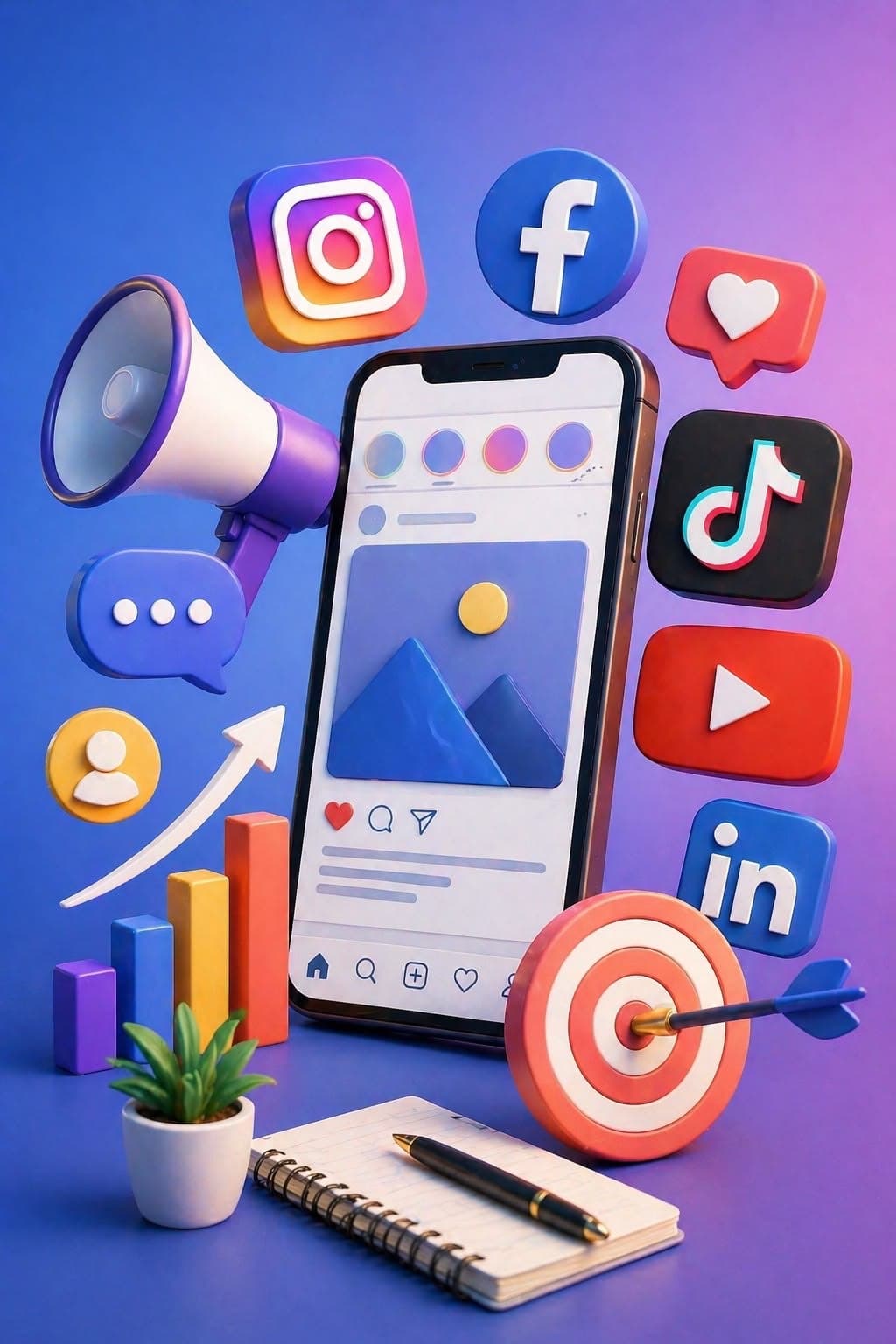 Apertura y Configuración de Redes Sociales