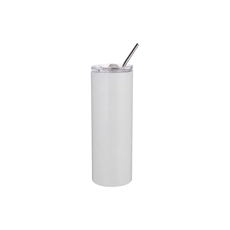 Vaso Tapa y Sorbete - Acero Inoxidable - 20 Onz
